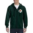 Gildan® Adult Full Zip Hooded Sweatshirt | https://www.bestnamebadges.com