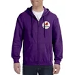 Gildan® Adult Full Zip Hooded Sweatshirt | https://www.bestnamebadges.com