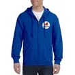 Gildan® Adult Full Zip Hooded Sweatshirt | https://www.bestnamebadges.com