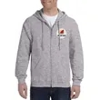 Gildan® Adult Full Zip Hooded Sweatshirt | https://www.bestnamebadges.com