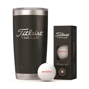 Titleist Yeti Tumbler Pro V1 Golf Ball Collection