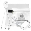 TechTime Plus Mobile Tech Charging Kit with Earbuds | https://www.bestnamebadges.com