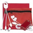 TechTime Plus Mobile Tech Charging Kit with Earbuds | https://www.bestnamebadges.com