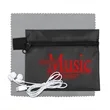 ZipTune Plus Tech Earbud Kit with Microfiber Cleaning Cloth | https://www.bestnamebadges.com