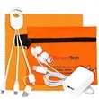 TechTime Plus Mobile Tech Charging Kit with Earbuds | https://www.bestnamebadges.com