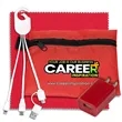 TechTime Plus Mobile Tech Charging Kit with Earbuds | https://www.bestnamebadges.com