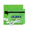 ZipTune Plus Tech Earbud Kit with Microfiber Cleaning Cloth | https://www.bestnamebadges.com