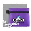 ZipTune Plus Tech Earbud Kit with Microfiber Cleaning Cloth | https://www.bestnamebadges.com
