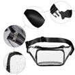 Clear Fanny Pack With Two Zipper Pockets | https://www.bestnamebadges.com