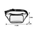 Clear Fanny Pack With Two Zipper Pockets | https://www.bestnamebadges.com