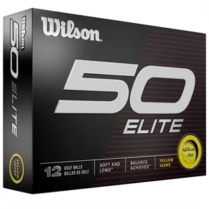 Wilson Staff 50 Elite Yellow Golf Balls