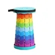 Foldable Telescoping Stool Retractable Collapsible Camping S | https://www.bestnamebadges.com
