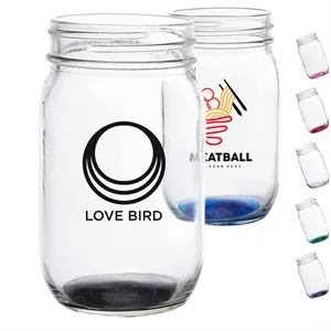16 oz. Mason Drinking Glass Jars Without Handles | https://www.bestnamebadges.com