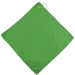 16"x16" Microfiber Golf Towel with Hook & Grommet