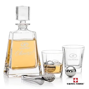 Arcadia Decanter Set & Ice Ball | https://www.bestnamebadges.com