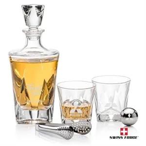 Oakhaven Decanter Set & Ice Balls | https://www.bestnamebadges.com