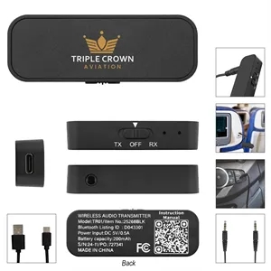 Wireless Audio Transmitter & Receiver | https://www.bestnamebadges.com