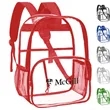 Water-Resistant Heavy Duty Clear PVC Transparent Backpack | https://www.bestnamebadges.com