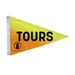 16" x 24" Polyester Pennant Flag Single-Sided | https://www.bestnamebadges.com