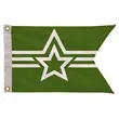 12" x 18" Polyester Guidon Flag Single-Sided | https://www.bestnamebadges.com