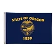 2' x 3' Oregon State Flag Double-Sided | https://www.bestnamebadges.com