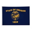 4' x 6' Oregon State Flag Double-Sided | https://www.bestnamebadges.com