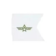20" x 27.75" Polyester Guidon Flag Single-Sided | https://www.bestnamebadges.com