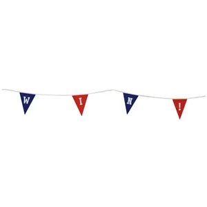 9" x 12" Triangle Pennant String Single-Sided (20')