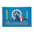 4' x 6' City Flag | https://www.bestnamebadges.com