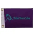 8" x 12" Nylon Flag Single-Sided | https://www.bestnamebadges.com