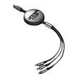 3.9 FT Retractable Multi 3 in 1 Charging Cable | https://www.bestnamebadges.com