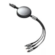 3.9 FT Retractable Multi 3 in 1 Charging Cable | https://www.bestnamebadges.com
