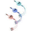 3.9 FT Retractable Multi 3 in 1 Charging Cable | https://www.bestnamebadges.com
