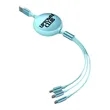 3.9 FT Retractable Multi 3 in 1 Charging Cable | https://www.bestnamebadges.com