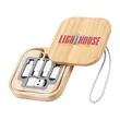 Wooden Grain Multi USB Adapter Cable Kit | https://www.bestnamebadges.com