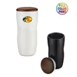 Union Printed- 12oz Double Wall Shiny Ceramic Tumbler w/ lid | https://www.bestnamebadges.com