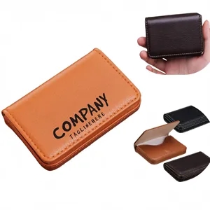 Custom Magnetic Card Case Holder PU