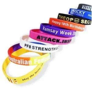 Debossed Color Filled Wristband