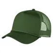 Structured 5 Panel Curved Bill Trucker Cap with Rope | https://www.bestnamebadges.com