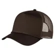 Structured 5 Panel Curved Bill Trucker Cap with Rope | https://www.bestnamebadges.com