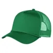 Structured 5 Panel Curved Bill Trucker Cap with Rope | https://www.bestnamebadges.com