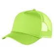 Structured 5 Panel Curved Bill Trucker Cap with Rope | https://www.bestnamebadges.com
