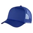 Structured 5 Panel Curved Bill Trucker Cap with Rope | https://www.bestnamebadges.com