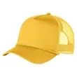 Structured 5 Panel Curved Bill Trucker Cap with Rope | https://www.bestnamebadges.com
