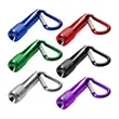 Aluminum LED Flashlight with carabiners | https://www.bestnamebadges.com