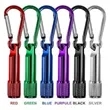 Aluminum LED Flashlight with carabiners | https://www.bestnamebadges.com