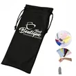 Custom Drawstring Pouch Microfiber Sunglasses Phone Bags | https://www.bestnamebadges.com