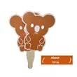 Custom shaped Handheld Fan with Wooden Handle | https://www.bestnamebadges.com