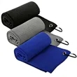 Custom Golf Towel Microfiber Waffle With Clip | https://www.bestnamebadges.com