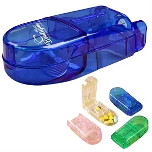 Portable Pill Tablet Cutter Medicine Splitter box Dispenser
